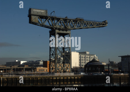 Finneston Kran auf dem River Clyde Stockfoto