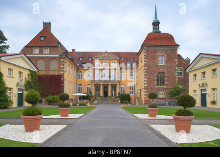 Outdoor-Foto, SportSchloss Velen, Burg, Ahaus, Münsterland, Nordrhein-Westfalen, Deutschland, Europa Stockfoto