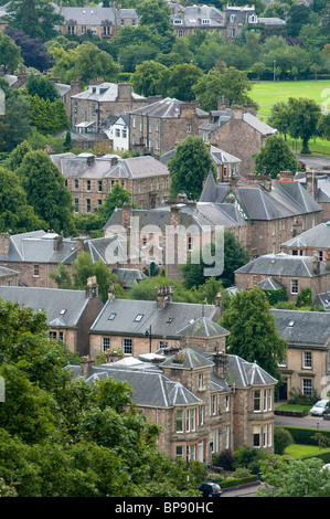 Häuser von Stirling, Schottland Stockfoto