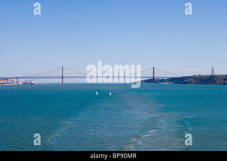 Ponte 25 de Abril Brücke, Lissabon, Lissabon, Portugal, Europa Stockfoto