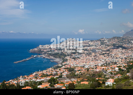 Blick über die Stadt Funchal, Madeira, Portugal Stockfoto