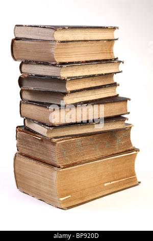 Einem Stapel alter Bücher Stockfoto