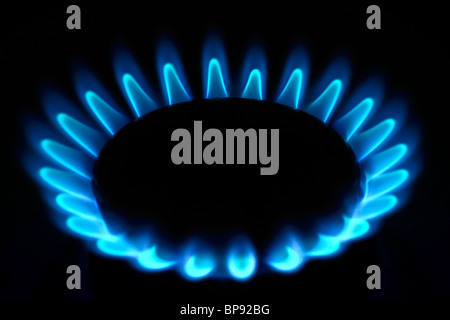 Gasflamme Stockfoto