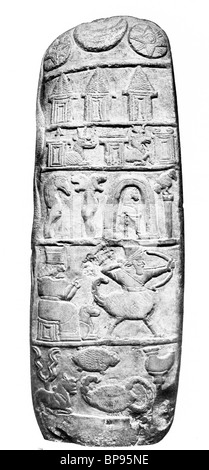 Grenze Stein von Ritti-Marduk mit Informationen über Götter Symbole und Sternzeichen in der Zeit von Nebukadnezar von Babylon I, c 1120 BC Stockfoto