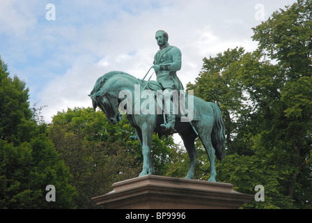 Statue von Prinz Albert (1819-61) von Sir John Steell (1804-91) in Charlotte Square, Edinburgh. Stockfoto