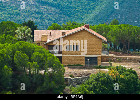 Haus in den Bergen Byblos Libanon Nahost Stockfoto