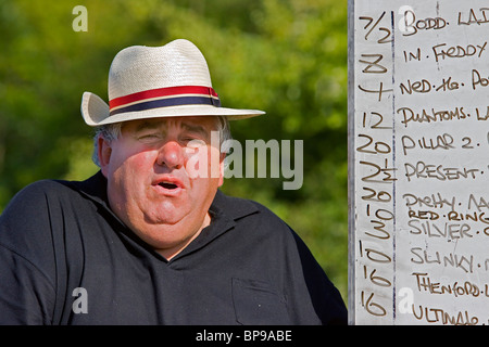 Buchmacher Wettquoten Point to Point Rennen Wette Stockfoto