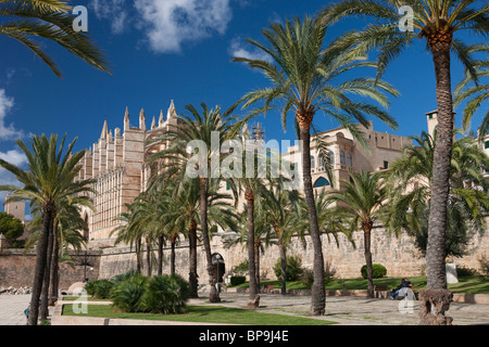 Kathedrale La Seu, Palma De Mallorca, Spanien Stockfoto