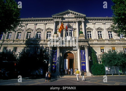 Rathaus, Hotel de Ville, Place de l'Horloge, Stadt Avignon, Provence, Frankreich, Europa Stockfoto