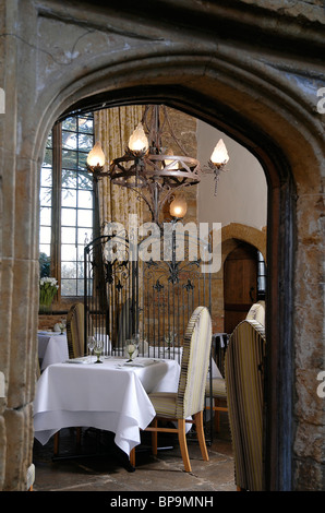 Das Gleichgewicht Restaurant Fawsley Hall Hotel, Northamptonshire Stockfoto