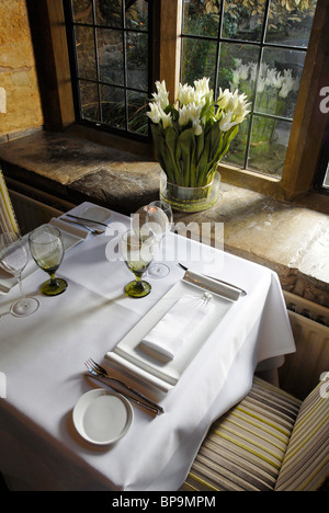 Das Gleichgewicht Restaurant Fawsley Hall Hotel, Northamptonshire Stockfoto