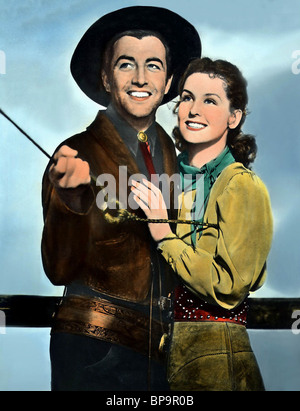 ROBERT TAYLOR, MARY HOWARD, Billy the Kid, 1941 Stockfoto