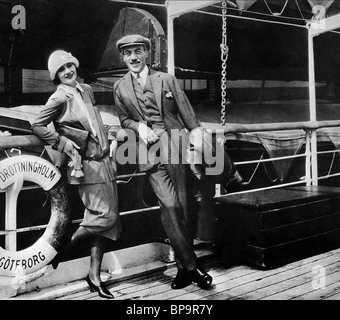 GRETA GARBO & MAURITZ STILLER SCHAUSPIELERIN & DIREKTOR (1925) Stockfoto
