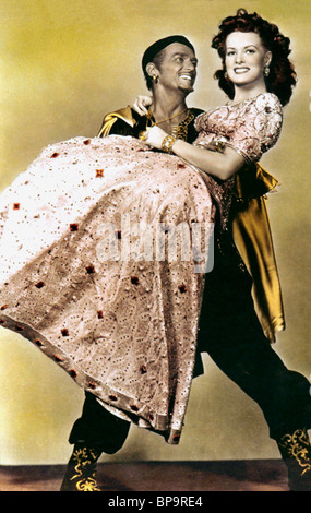 DOUGLAS FAIRBANKS JNR, Maureen O'Hara, Sindbad der Seefahrer, 1947 Stockfoto