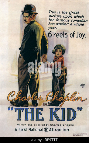 CHARLIE CHAPLIN, JACKIE COOGAN, Plakat, das Kid, 1921 Stockfoto