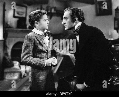 FREDDIE BARTHOLOMEW, Basil Rathbone, David Copperfield, 1935 Stockfoto