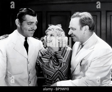 CLARK GABLE JEAN HARLOW WALLACE BEERY OSTCHINESISCHEN MEER (1935) Stockfoto