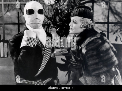 CLAUDE RAINS, GLORIA STUART, der unsichtbare Mann, 1933 Stockfoto
