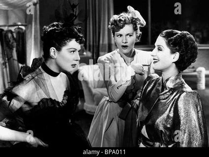 NORMA SHEARER ROSALIND RUSSELL JOAN FONTAINE DIE FRAUEN (1939) Stockfoto