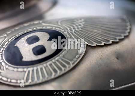 Detail von einem klassischen Bentley Stockfoto
