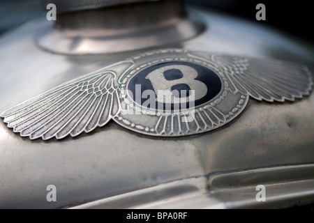 Detail von einem klassischen Bentley Stockfoto