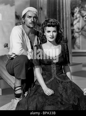 DOUGLAS FAIRBANKS JR. MAUREEN O'HARA SINDBAD DER SEEFAHRER (1947) Stockfoto