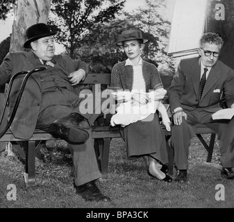 CHARLES LAUGHTON, Jane Wyman, CURTIS BERNHARDT, die blaue Schleier, 1951 Stockfoto