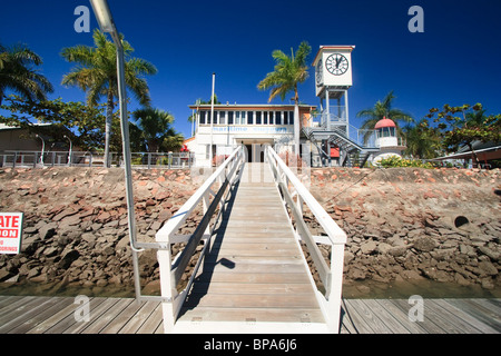 Ein Gangplank aus dem Schifffahrtsmuseum Townsville, Townsville, Queensland, Australien Stockfoto