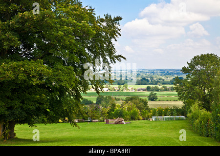 Blick vom oberen Wanborough in Richtung Swindon in Wiltshire, England, Vereinigtes Königreich Stockfoto