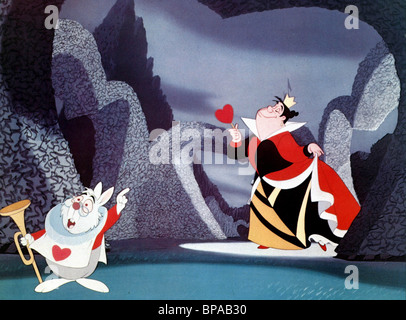 WHITE RABBIT, Königin der Herzen, Alice im Wunderland, 1951 Stockfoto