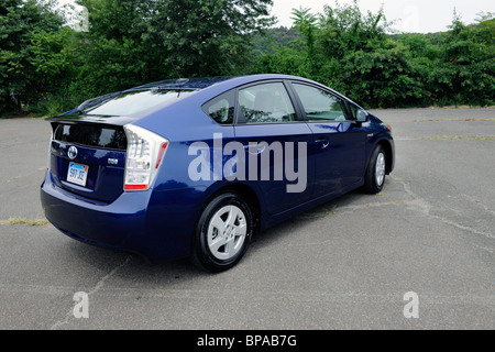 2010 Toyota Prius Hybrid Neuwagen, in Blue Ribbon Metallic-Farbe. 21.08.10 Stockfoto