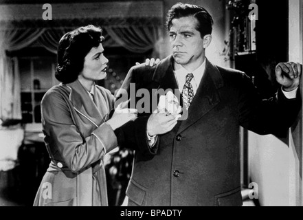 GENE TIERNEY, DANA ANDREWS, WO DER BÜRGERSTEIG enden, 1950 Stockfoto