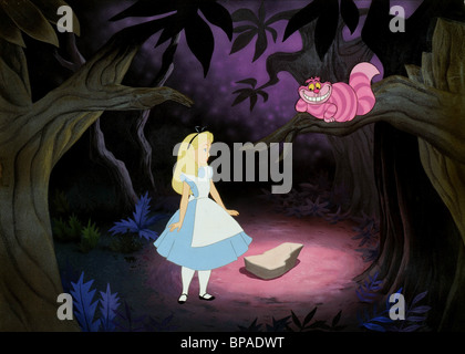 ALICE, die Cheshire Cat, Alice im Wunderland, 1951 Stockfoto