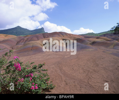 Chamarel farbige Erde, Black River District, Republik von Mauritius Stockfoto