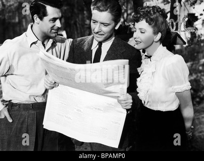 CARY GRANT, RONALD COLMAN, JEAN ARTHUR, DAS GESPRÄCH DER STADT, 1952 Stockfoto