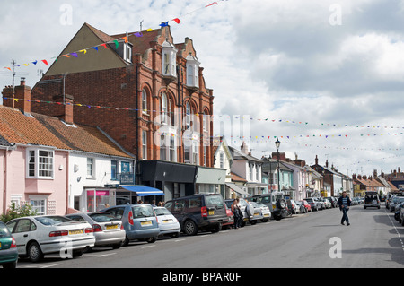 Hautpstraße Aldeburgh, Suffolk, UK. Stockfoto