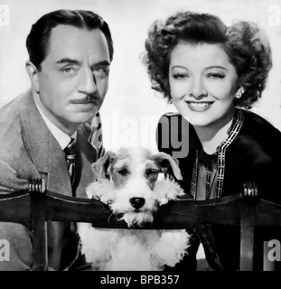 WILLIAM POWELL, Myrna Loy, nach dem dünnen Mann, 1936 Stockfoto