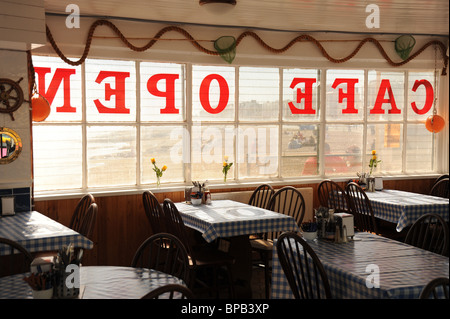 Seaside Cafe Stockfoto