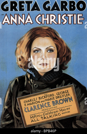 GRETA GARBO PLAKAT ANNA CHRISTIE (1930) Stockfoto