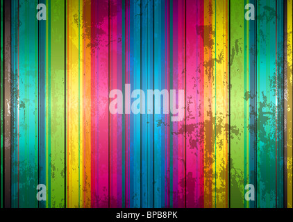 Abstrakten Regenbogen Grunge Hintergrund mit Streifen in Farbe Stockfoto