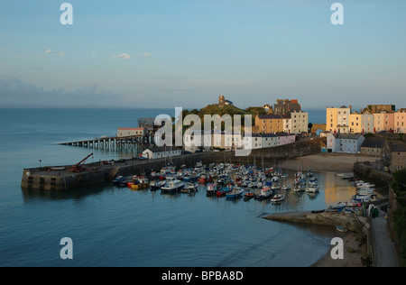 Tenby Hafen, Pembrokeshire, Wales, UK Stockfoto