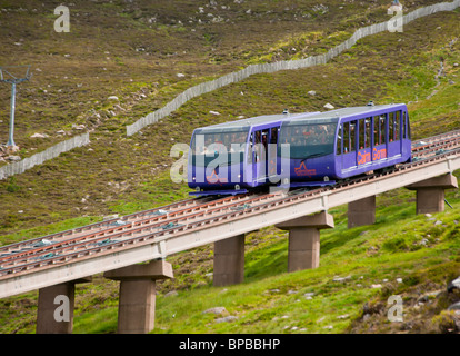 Standseilbahn Cairngorm. Schottland. Stockfoto