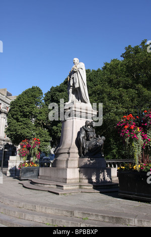 Statue von Edward VII. in der Union Street Aberdeen Schottland august 2010 Stockfoto