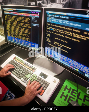 Bloomberg LP finanzielle Datenendgerät Stockfoto