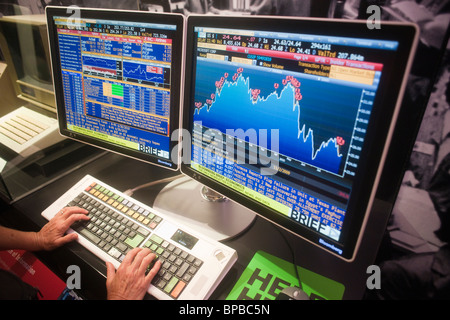 Bloomberg LP finanzielle Datenendgerät Stockfoto