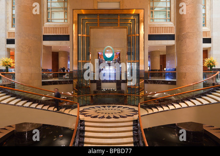 Innenraum der Fullerton Hotel Singapore Stockfoto