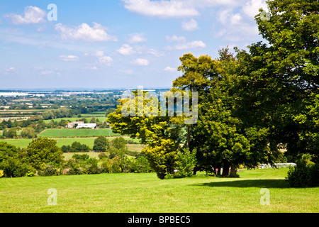 Blick vom oberen Wanborough in Richtung Swindon in Wiltshire, England, Vereinigtes Königreich Stockfoto