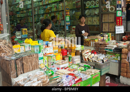 Gewürzmarkt in Chinatown Bangkok, Thailand. Stockfoto