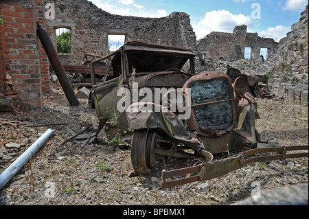 2. Weltkrieg Nazi-SS Massaker Oradour-Sur-Glane Haute-Vienne-Limousin-Frankreich Stockfoto