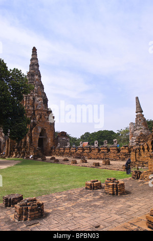 Wat Chai Wattanaram Tempel Ayutthaya Historical Park, Thailand. Stockfoto